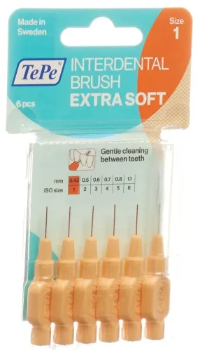 TEPE, TePe Interdental Brush 0.45mm Extra Soft (6 Stk)