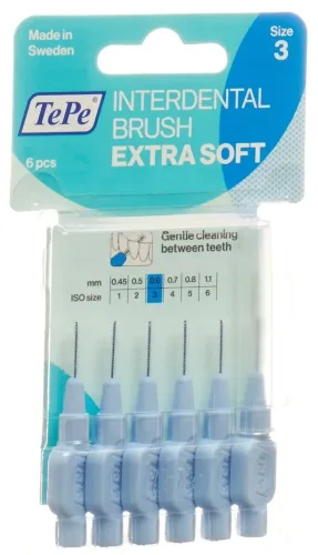 TEPE, TePe Interdental Brush 0.6mm Extra Soft blau (6 Stk)