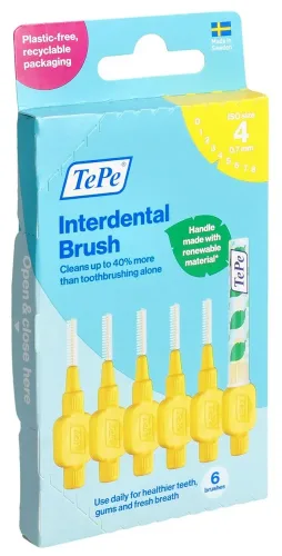 TEPE, TePe Interdentalbürste 0.7mm, gelb (6 Stk)