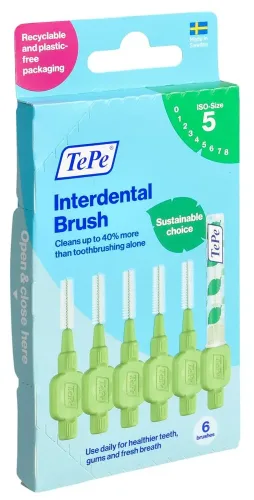 TEPE, TePe Interdentalbürste 0.8mm, grün (6 Stk)