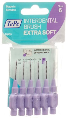 TEPE, TePe Interdental Brush 1.1mm Extra Soft violett (6 Stk)