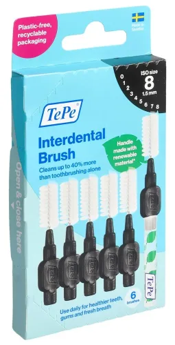 TEPE, TePe Interdentalbürste 1.5mm, schwarz (6 Stk)