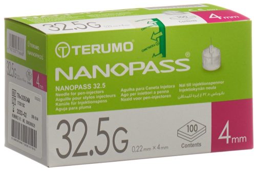 TERUMO, TERUMO Pen Nadel NANOPASS 32.5G 0.22x4mm (100 Stk)