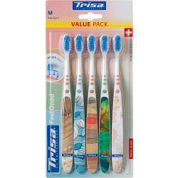 Trisa, Trisa - Feelgood medium Zahnbürste 5er Pack, 5 Stücke