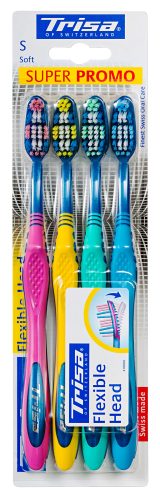 Trisa, Trisa Flexible Head Zahnbürste Quattro soft (1 Stk)