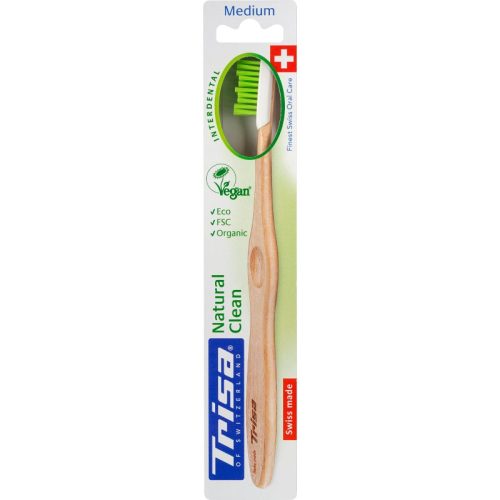 Trisa, Trisa Natural Clean Holzzahnbürste medium (1 Stk)