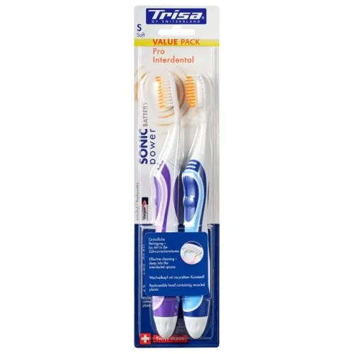 Trisa, Trisa Sonicpower Battery Pro Interdental Duo (2 Stk)
