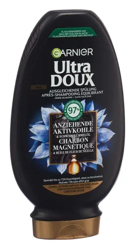 GARNIER Ultra DOUX, Ultra DOUX Conditioner Charcoal (250ml)