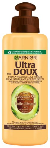 Ultra DOUX, Garnier Ultra Doux Intensiv Pflegende Leave-In Creme Pures Avocado-Öl & Shea Butter, 200ml