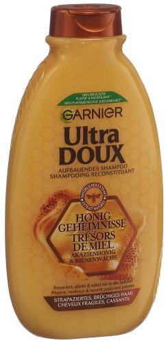 Ultra DOUX, Honig Geheimnisse Aufbauendes Shampoo, Kräftigt, Schützt Und Nährt Strapaziertes Und Brüchiges Haar Damen  300ml