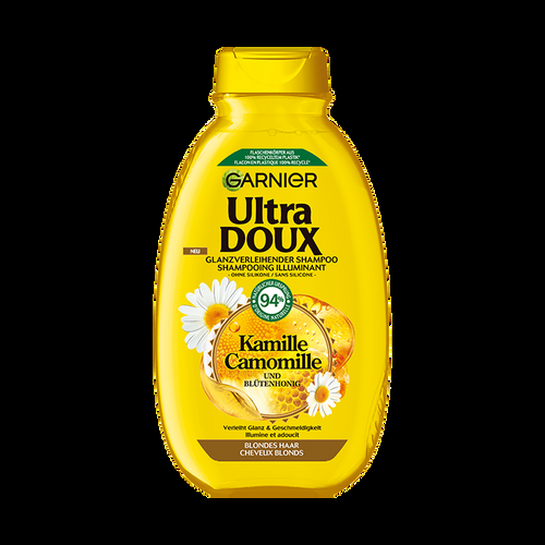 Ultra DOUX, Kamille Und Blütenhonig Shampoo Mit Aufhellender Wirkung, Nährt Und Verleiht Glanz Damen  300ml