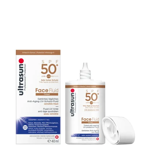 ultrasun, ultrasun Face Fluid SPF50+ Tinted Honey (40ml)