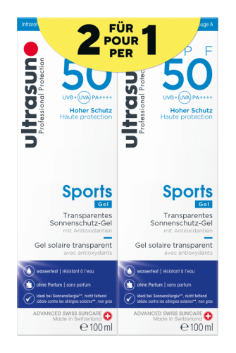 ultrasun, ultrasun Sports Gel LSF 50 (2x100ml)