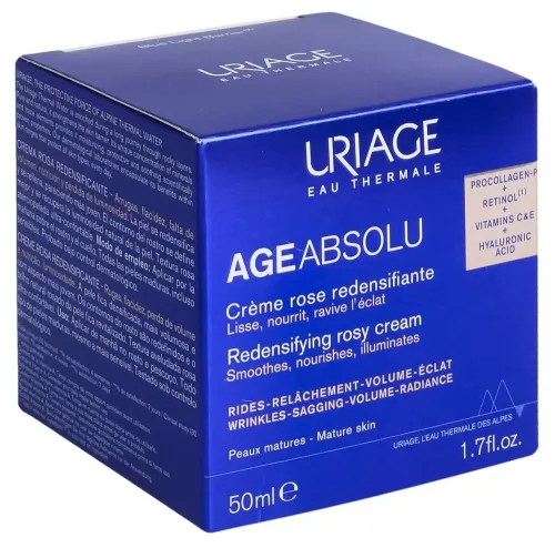 Uriage Age Absolu Rosé-Creme straffend Topf 50 ml