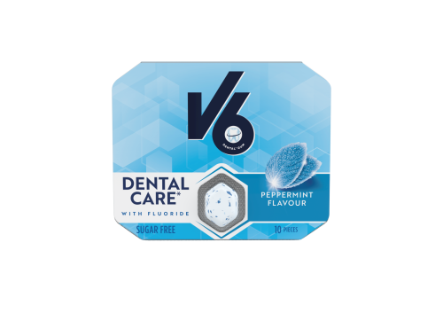 V6, V6 Dental Care Kaugummi Pfefferminze (24x24g)