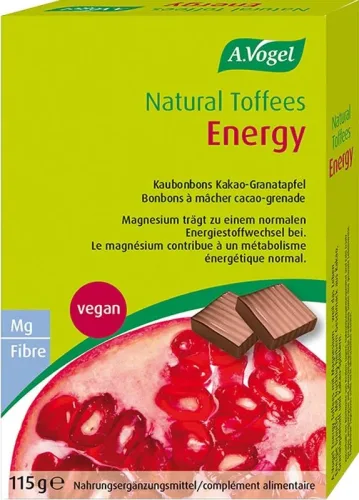 A. Vogel, A. Vogel Natural Toffees Energy Kakao-Granatapfel (115g)