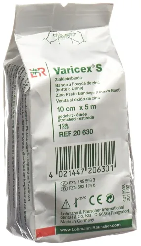 Varicex, Varicex S Zinkleimbinde 10cmx5m (1 Stk)