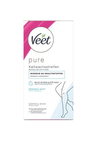 Veet, Veet Kaltwachsstreifen Beine & Körper Sensitiv (10x2 Stk)