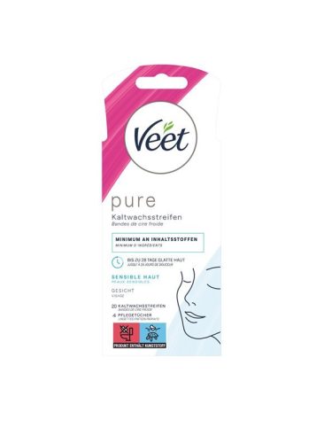 Veet, VEET Kaltwachsstreif Gesicht sens Haut 10 x 2 Stk