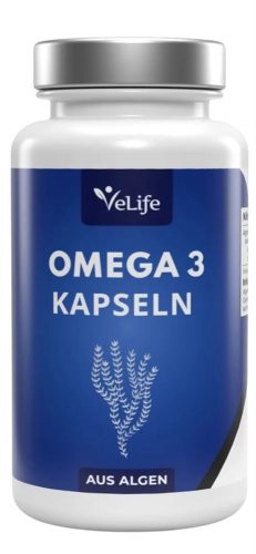 VeLife, VeLife Omega 3 Algenöl Kapseln (60 Stk)
