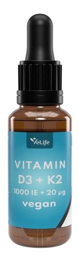 VeLife, VeLife Vegane Vitamin D3 K2 Tropfen (30ml)