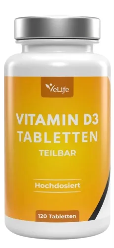 VeLife, VeLife Vitamin D3 Tabletten teilbar (120 Stk)