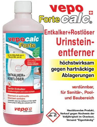 vepocalc, vepocalc Forte Entkalker & Rostlöser (1 Liter)