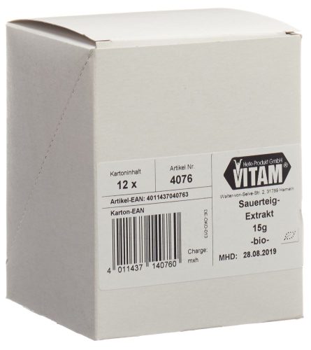 VITAM, VITAM Sauerteig Extrakt Bio (12x15g)