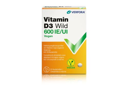 Verfora, VERFORA Vitamin D3 Wild Tabletten 600 IE vegan (90 Stk)