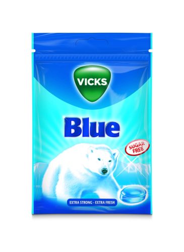 Vicks, VICKS Blue MENTHOL Bonbons ohne Zucker Beutel (72g)