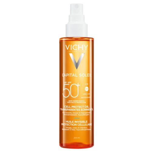 VICHY, VICHY - Capital Soleil Cell Protect Invisible Oil SPF50+,  CS Cellprot Oil SPF50+, 200 ml