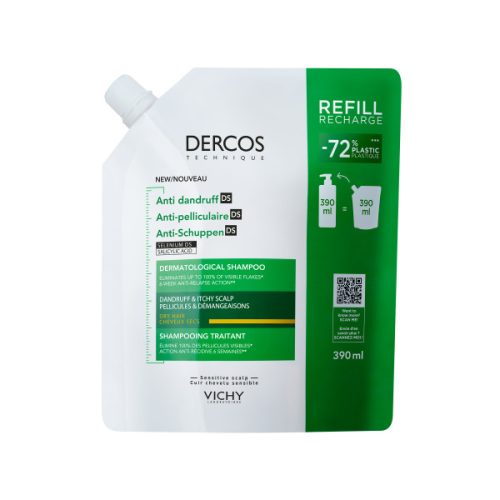 VICHY, VICHY - Dercos Eco-Refill Anti-Schuppen-Shampoo für normales bis fettiges Haar, 400 ml