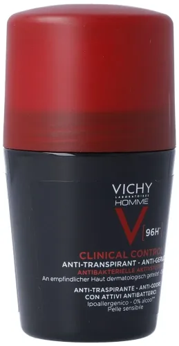 VICHY, VICHY - Homme Clinical Control 96h Antitranspirant Roll On, 50 ml