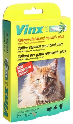 VINX, Vinx Neem Kräuter Halsband für Katzen, grün, 35cm (1 Stk)