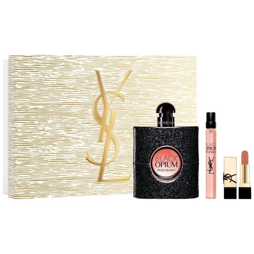 Yves Saint Laurent, Yves Saint Laurent Black Opium Set mit Düften 3ST Damen