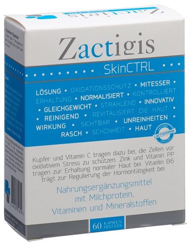 CosmeTec, Zactigis SkinCTRL Milchprotein-Kapseln (60 Stk)