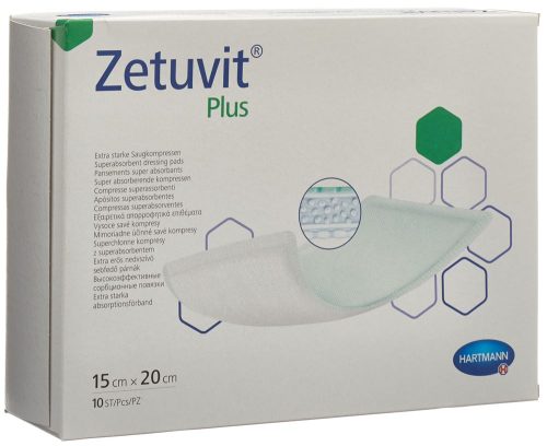 Zetuvit, ZETUVIT Plus Absorptionsverband 15x20cm (10 Stk)