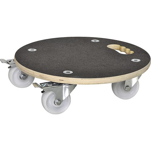 undefined, Transportroller aus Filmsiebdruckplatte rund, mit FSC®-Zertifizierung Ø 380 mm, Höhe 118 mm