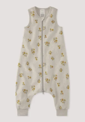 hessnatur, hessnatur Baby Fleece Schlafsack aus Bio-Baumwolle - beige - Größe 82cm