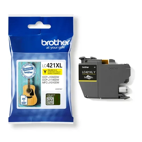 Brother, Brother B421XLY Druckerpatronen XL y - Brother LC-421XLY für z.B. Brother MFCJ 1010 DW, Brother DCPJ 1050 DW, Brother DCPJ 1140 DW