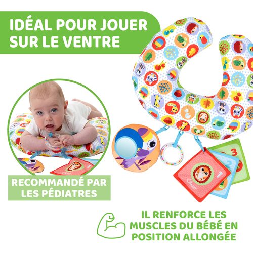 CHICCO, Chicco Greifspielzeug »Animal Tummy Time«, Spielkissen