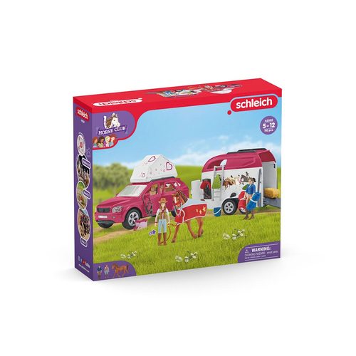 Schleich, Schleich® Spielwelt »Horse Club, Abenteuer mit Auto und Pferdeanhänger (42535)«, Made in Europe