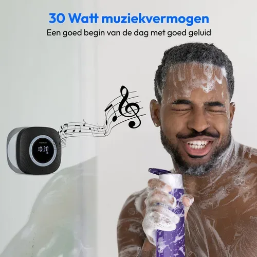 Medion, MEDION LIFE S66884 Duschradio, LED-Display, UKW-Radio, IPX6 Schutz, Bluetooth® 5.0, 30 W Ausgangsleistung (3 W RMS)