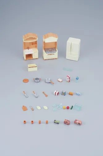Sylvanian Families, Sylvanian Families - Landhaus Küche mit Kühlschrank, Multicolor