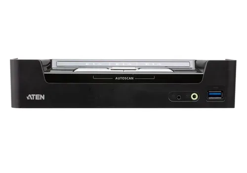 ATEN, ATEN -  3-Port USB-C DisplayPort Hybrid KVMP™ Switch, Schwarz