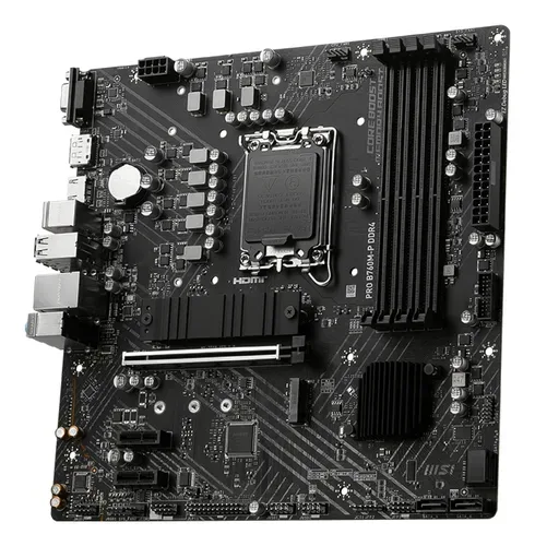 MSI, MSI - MB  PRO B760M P DDR4 (B760,S1700,mATX,Intel), Schwarz