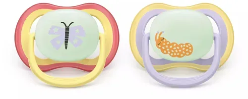 PHILIPS AVENT, Philips Avent Ultra Air Sucette +0m Air Night papillon/chenille