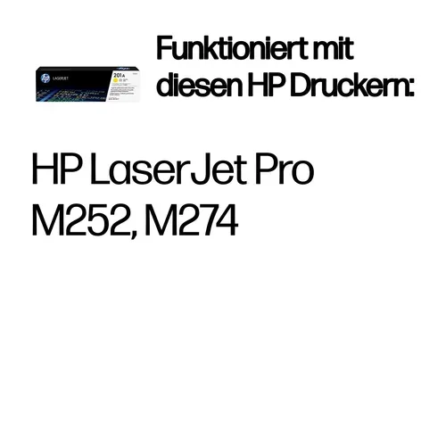 HP, HP H201AY Toner ye - HP No. 201A Y, CF402A für z.B. HP Color LaserJet Pro MFP M 277 dw, HP Color LaserJet Pro M 252 dw