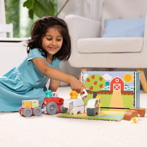 Spin Master, Spin Master Spielbausteine "Melissa & Doug Blockables Bauernhof"