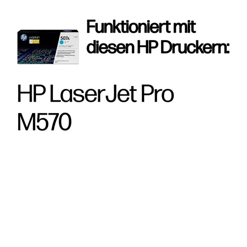 HP, HP H507AC Toner cy - HP No. 507A C, CE401A für z.B. HP LaserJet Enterprise 500 color M 551 dn, HP LaserJet Enterprise 500 color M 551 n
